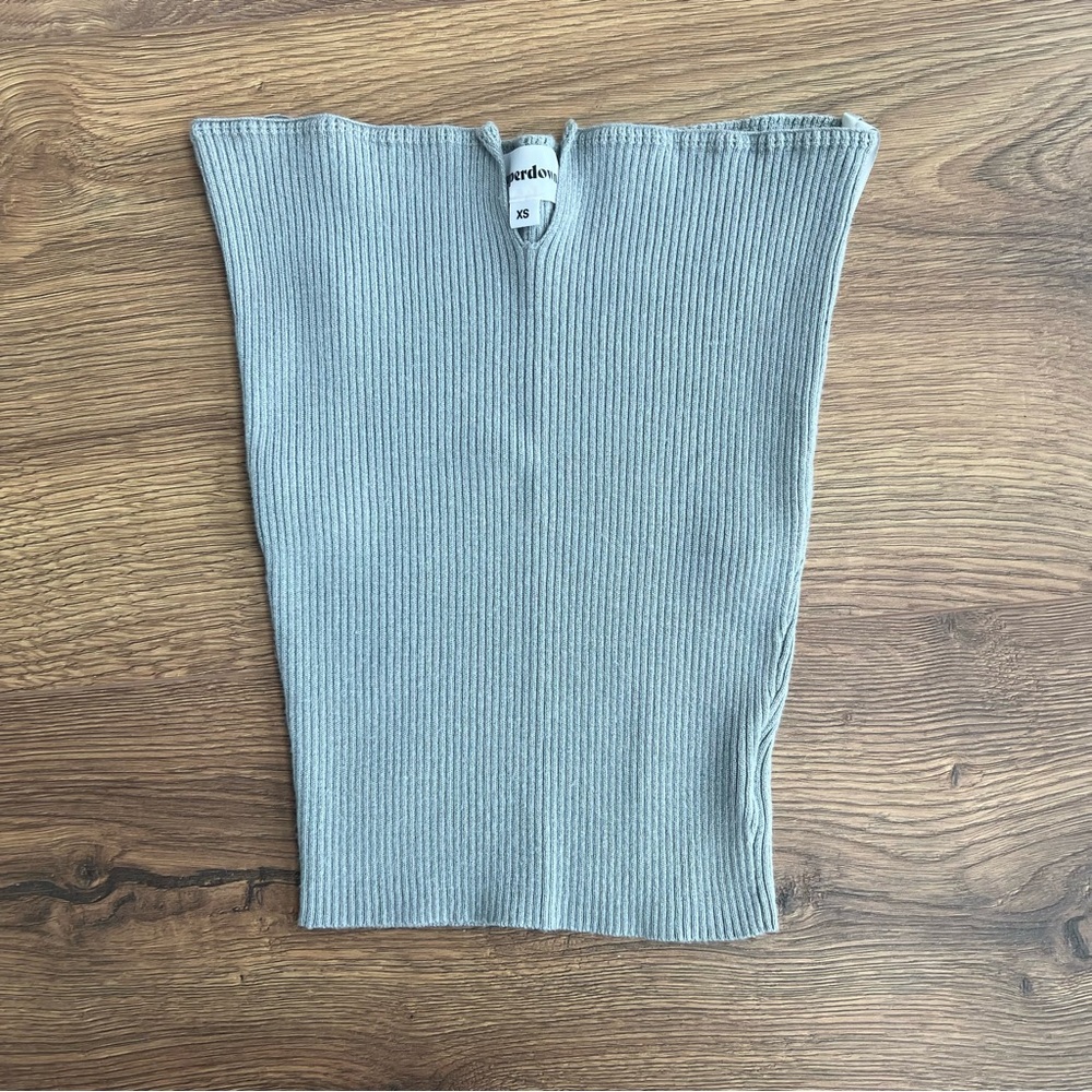 SUPERDOWN | Edith Sweater Knit Tube Top - Picture 2 of 6